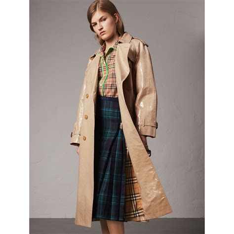 burberry women cotton gabardine raglan trench coat|authentic Burberry trench coat.